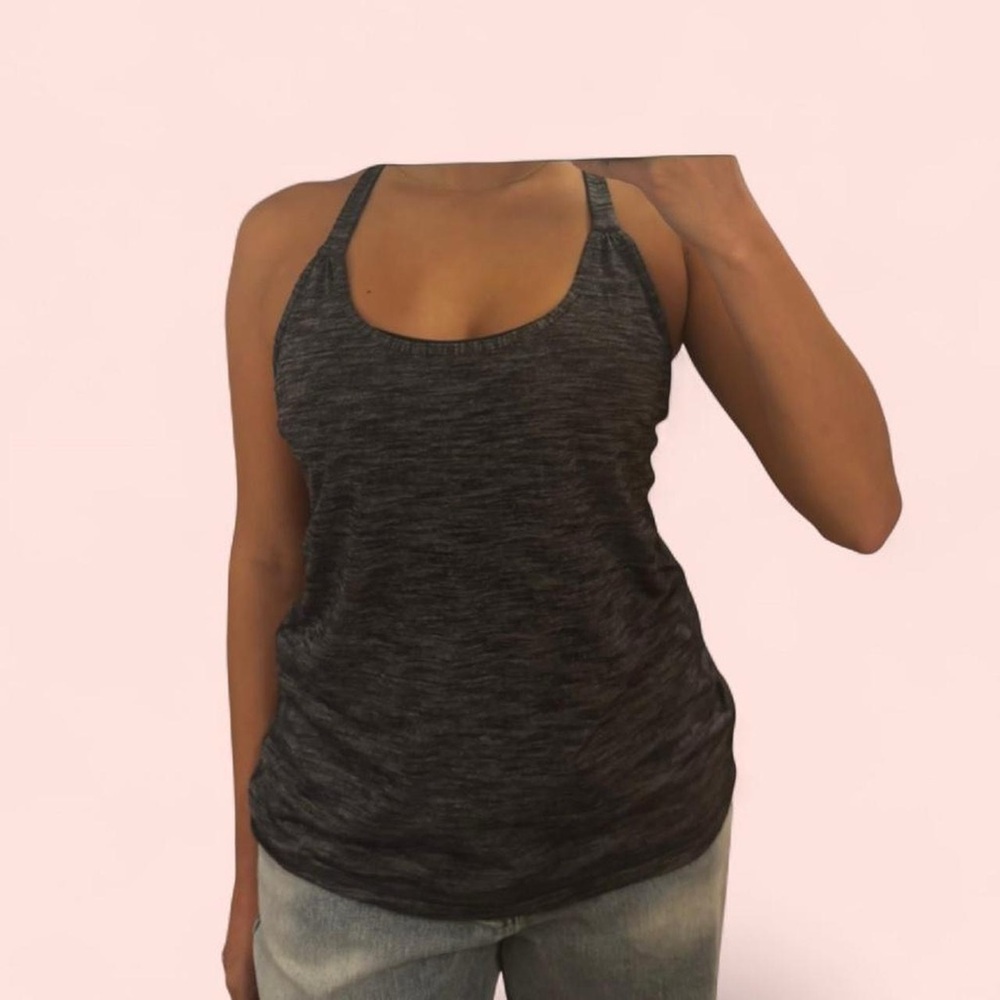 Lululemon Athletica Charcoal Racerback Tank Top